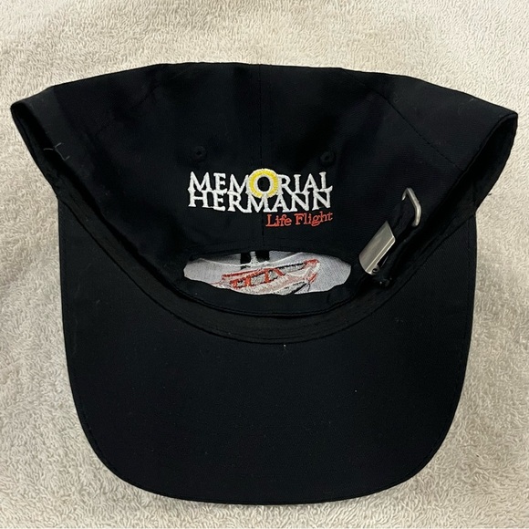 Port Authority's Memorial Hermann Life Flight Adjustable Black Ball Cap - Picture 14 of 15